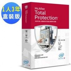 McAfee Total Protection 全方位整合1人3年盒裝版